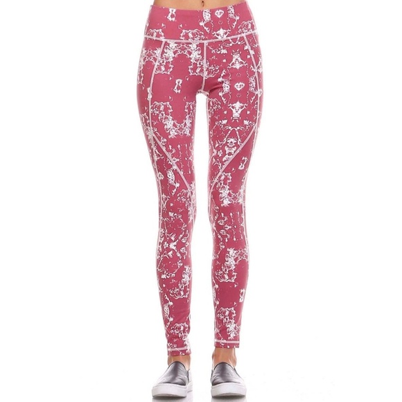 Mono B Pants - Mirrored Abstract Print Leggings